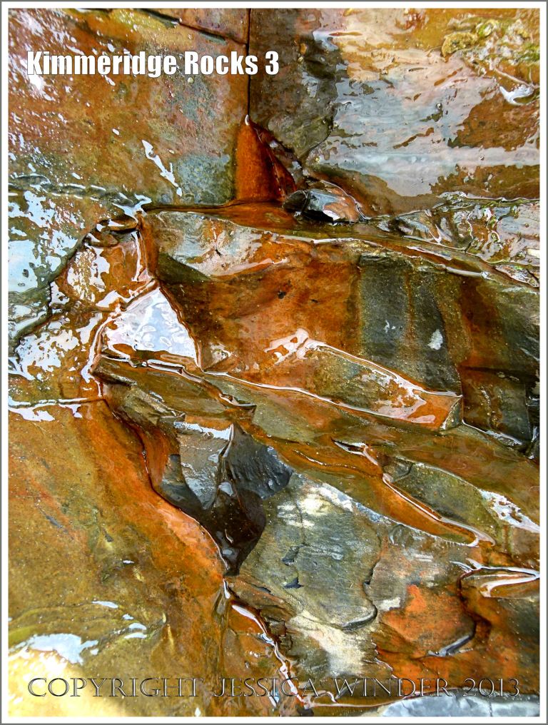 Wet rock colour and texture 