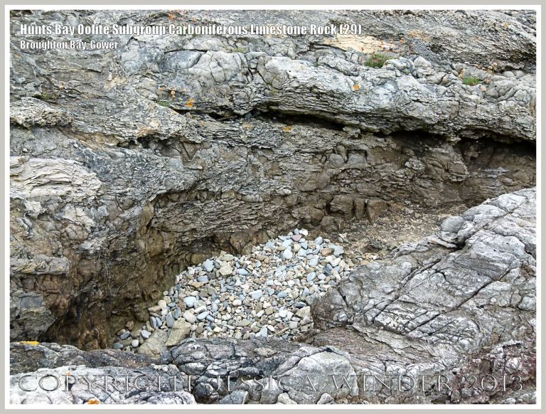 Rock textures and fracture patterns in Gower Carboniferous Limestone