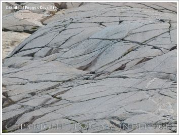 Glaciated granite landscape at Peggy's Cove, Nova Scotia, Canada