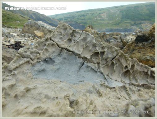 Rock textures on the Dorset coast
