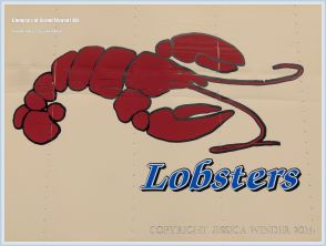 Lobster sign on side of van on Grand Manan