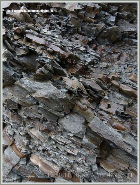 Fracture patterns in rock strata