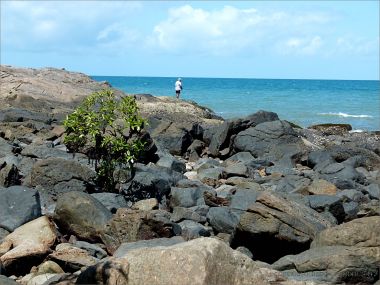 Boulders and bedrock near the Lookout at Four Mile Beach in Port Douglas