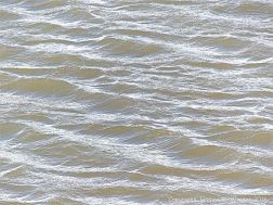 Water pattern and texture on rippled shallow waves