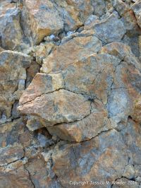 Close-up of natural rock texture and pattern