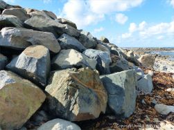 Boulders on the beach at Rousse Point