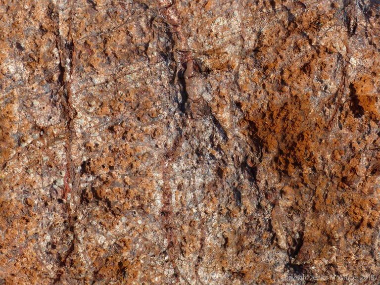 Close-up of rock at Kennack Sands