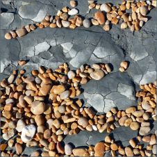 Rock and pebbles at Seatown Beach