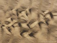 Natural patterns in beach sand