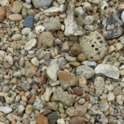 Beach stones with natural holes