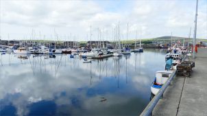 View from a walk around Kirkwall Harbour in Orkney