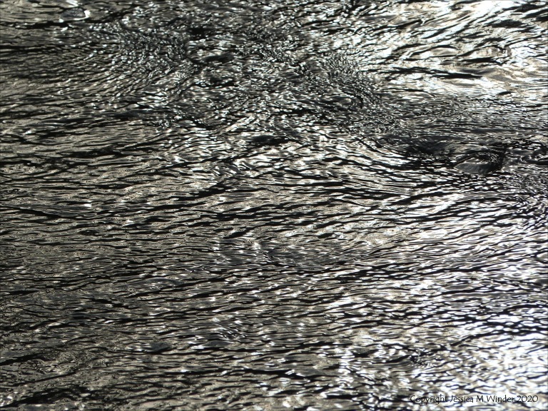 River water texture in fast flow