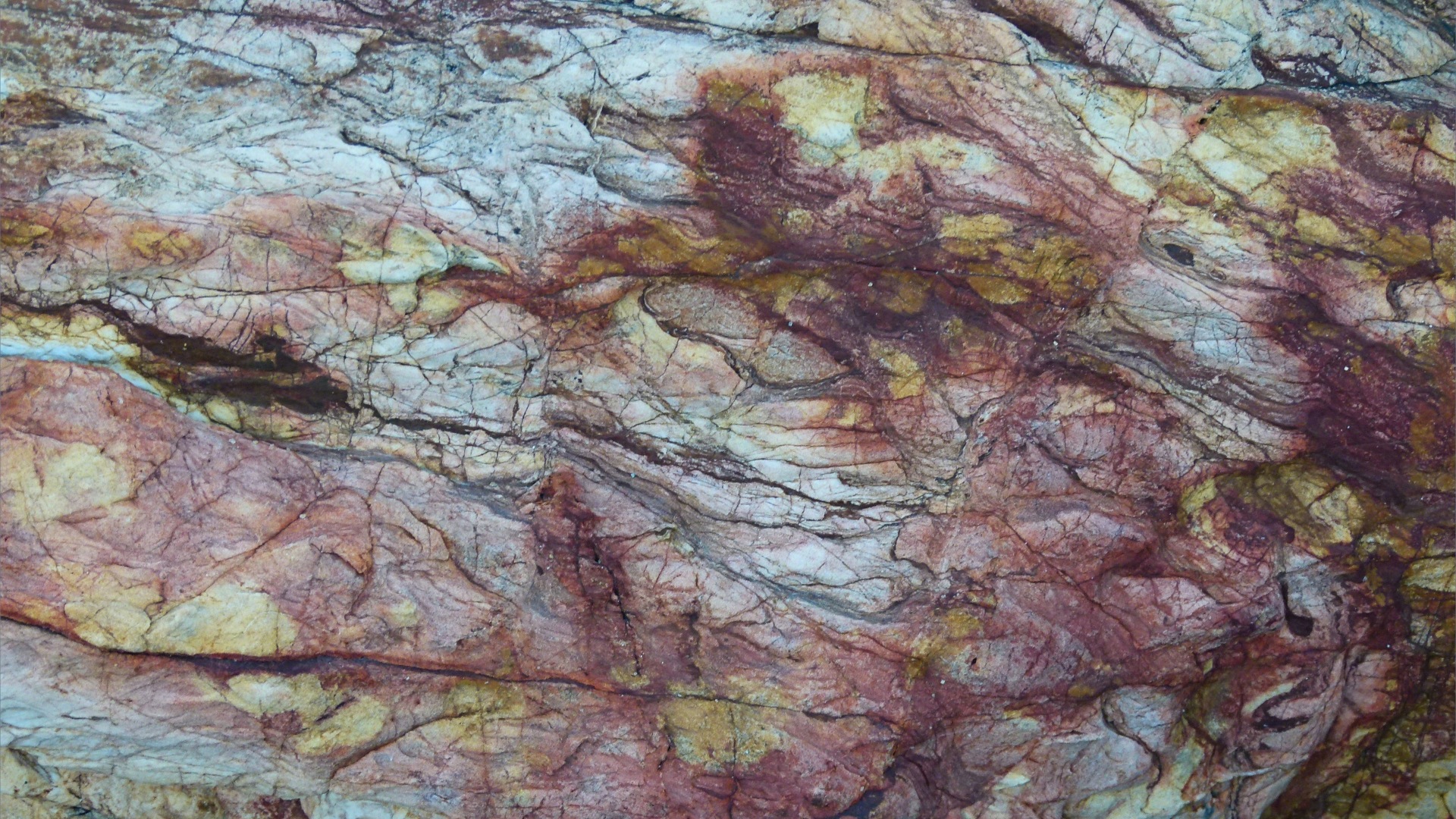 Close-up of rock pattern and texture
