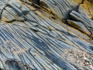 Rock texture and pattern at Garretstown in County Cork